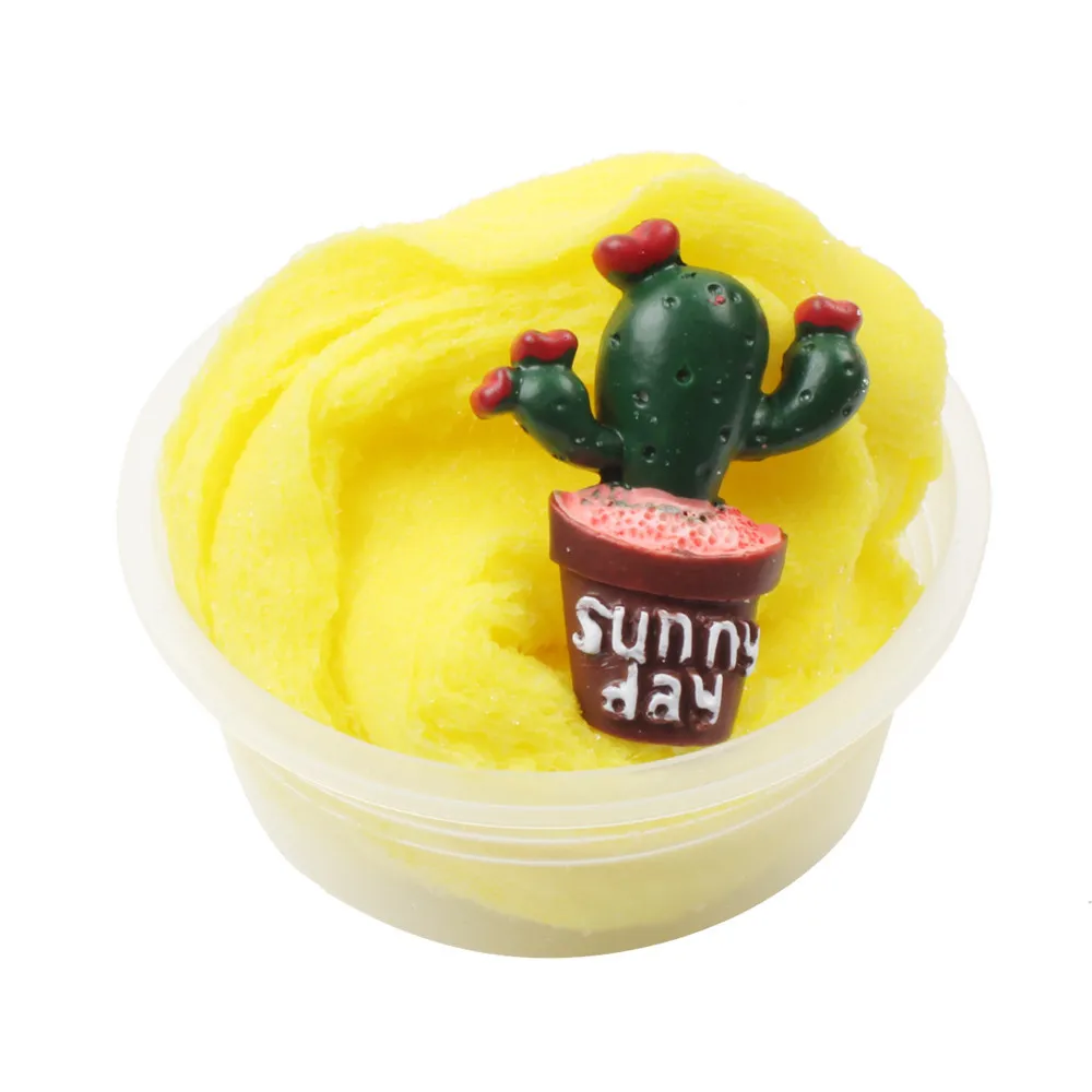 Colorful Mixing Cloud Cotton Candy Slime Fluffy Polymer Anti Stress Slime Sludge Cotton Mud Toy Toys For Children #A