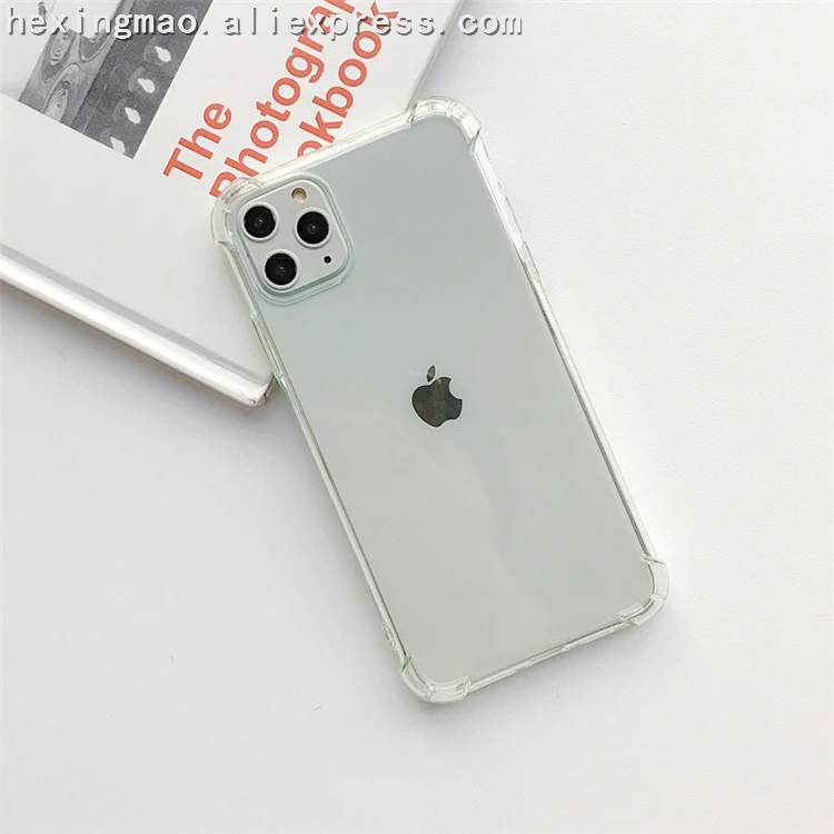 Цветной прозрачный мягкий чехол из ТПУ для iPhone 11 11Pro Max XS Max XR X 6 6S 7 8 Plus, чехлы для пар - Цвет: Небесно-голубой