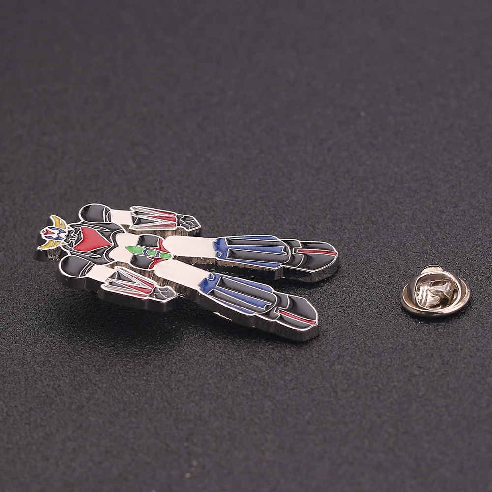 НЛО робот Grendizer значок брошь НЛО робо аниме металлическая Глянцевая булавки броши для женщин мужчин Insignia рюкзак рубашка сумка брошь подарки