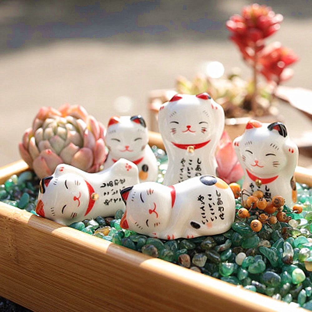 Керамический держатель для палочек в японском стиле 6 видов подушка Lucky Cat