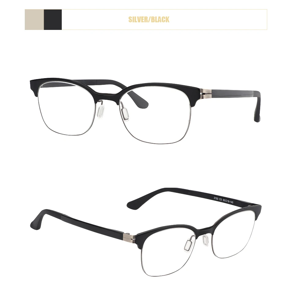 2019 Новая мужская титановая оправа для очков оптическая наполовину оправа для очков очки Квадратные винтажные очки для чтения, в стиле
