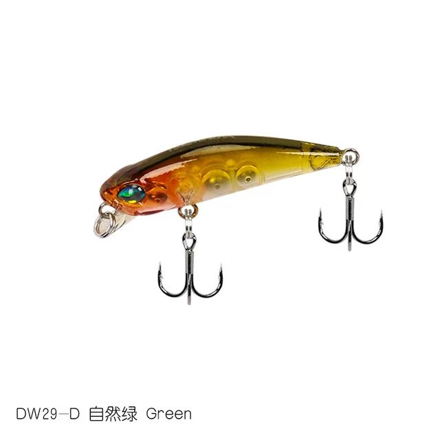 TSURINOYA DW29 мини приманка гольян 42 мм 2,8 г рыболовные жесткие приманки с подвижными стальными шариками Реалистичные 3D рыбные глаза - Цвет: DW29D