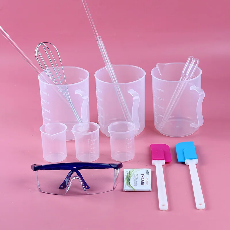 Boowan Nicole Soap Making Kit 3 Shapes Silicone Mold Handmade Soap Experiment Tools