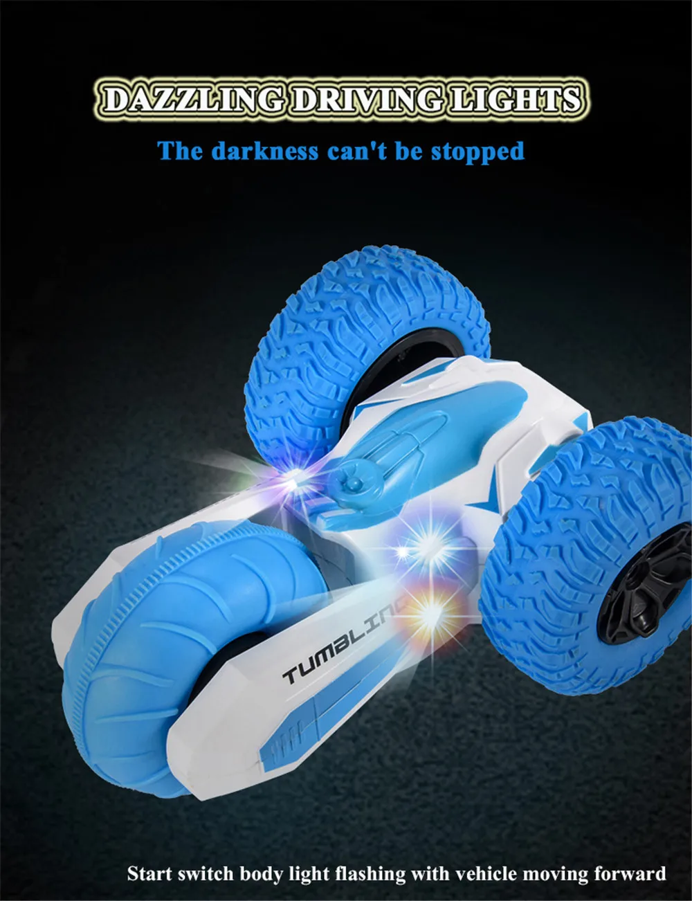 

1/24 Mini 2.4G 8CH RC Stunt Car with Light Deformation Remote Control Cars Rock Crawler Roll 360 Degree Flip Toys for Children