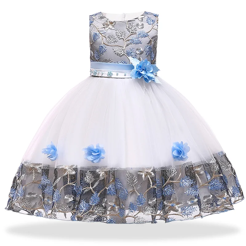 Children's Mesh Printed Frock - Image 6