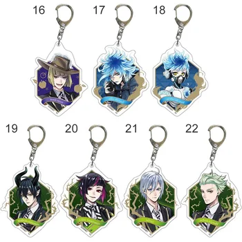 

2020 Anime Cosplay Accessories Twisted Wonderland Riddle Rosehearts Double-Side Acrylic Toys Keychains