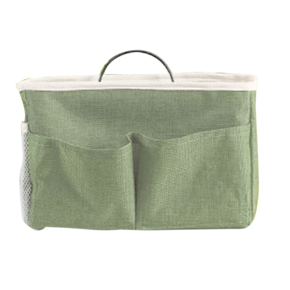 

Cloth Bedside Hanging Storage Bag Holder Organizer For Dorm Bed Rails - Straight Hook Type Forest Green