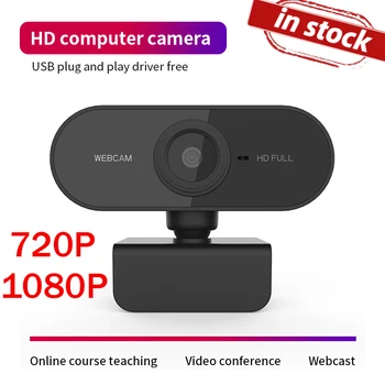 

1080P 720p Webcam HD Camera Web Cam Auto Focus Built-in Microphone For Computer PC Laptop Tab Conference Webcast Drop Ship