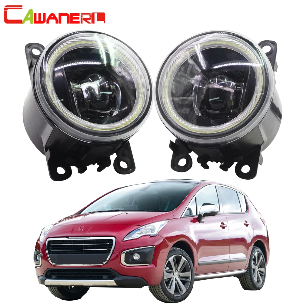

Cawanerl для Peugeot 3008 MPV Субару Outback 2009 2010 2011 2012 2013 автомобиля 4000LM светодиодный лампы Противотуманные фары светильник Ангел глаз DRL Дневной светильник 12V