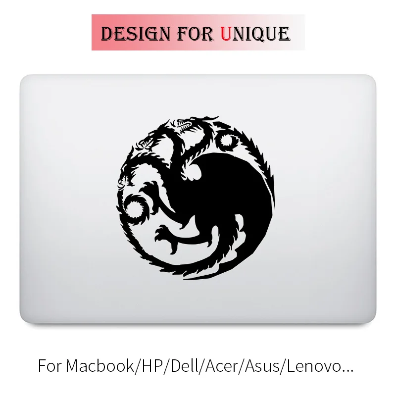 Three Head Dragon наклейка для ноутбука Наклейка на MacBook Pro Air retina 11 12 13 15 дюймов виниловая Mac поверхность книга кожи ноутбука Наклейка