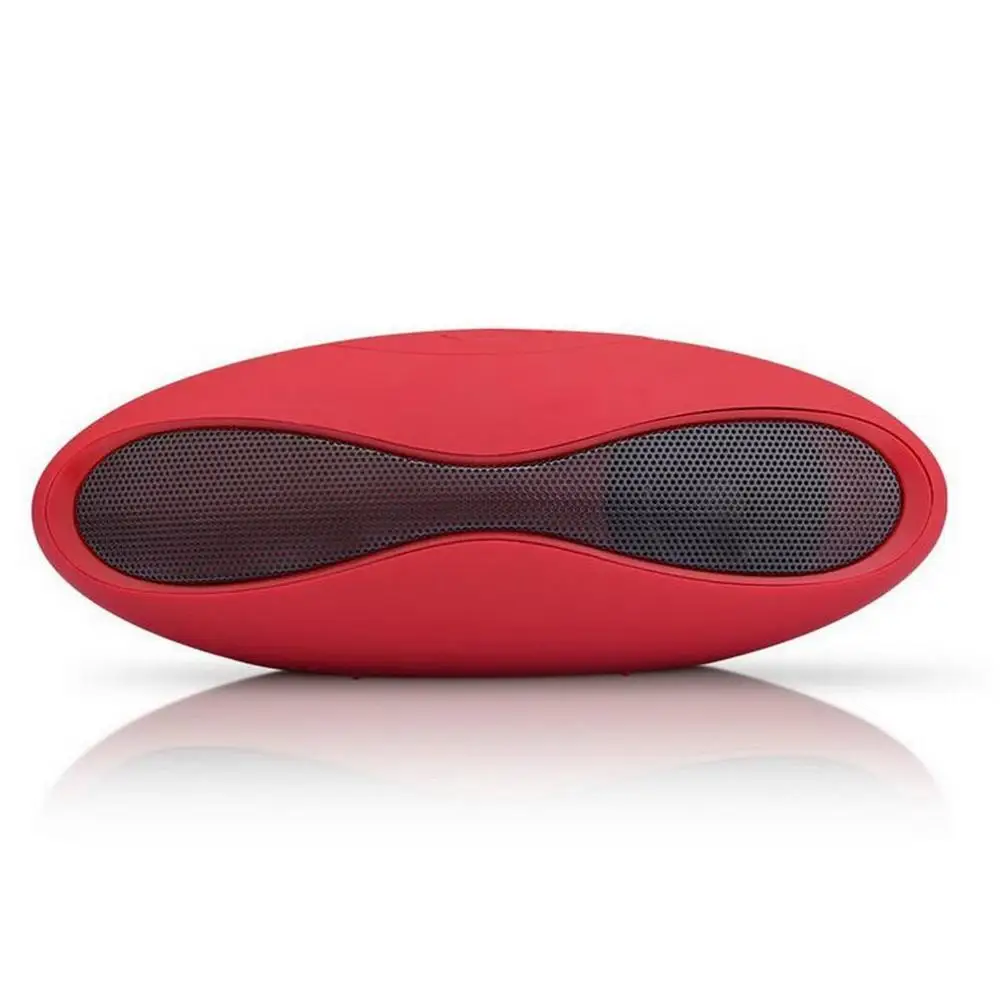 

Rugby Mini Speaker Outdoor Portable Wireless Speaker Sound Support TF USB AUX - Red