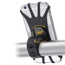 Universal Silicone Bike Phone Holder Motorcycle Bicycle Mobile Cellphone Stand Handlebar Clip Holder For iPhone Samsung 1set bicycle phone holder for iphone samsung motorcycle mobile cellphone holder bike handlebar clip stand gps mount bracket
