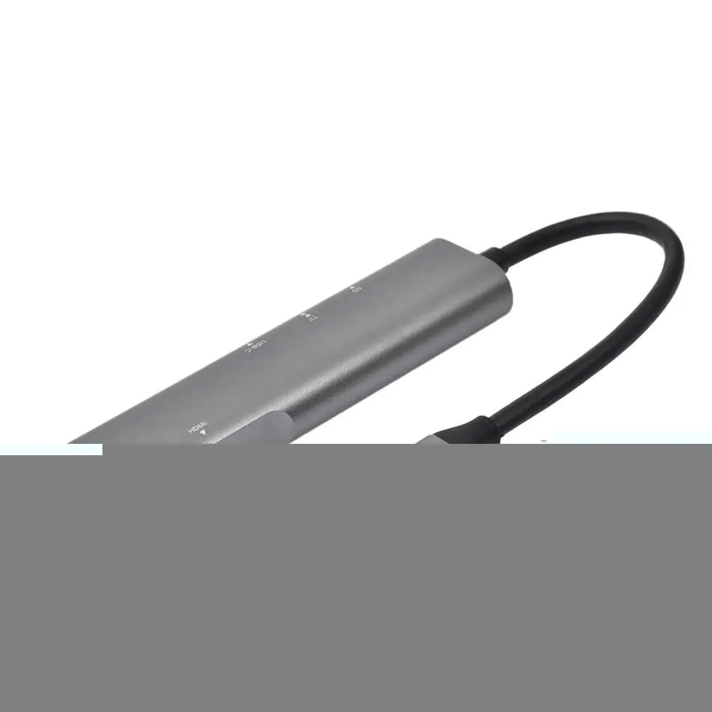 5 в 1 USB C концентратор адаптер USB-C к HDMI конвертер портативный легкий USB C концентратор для Macbook/Pro/Air/для Ipad ноутбука