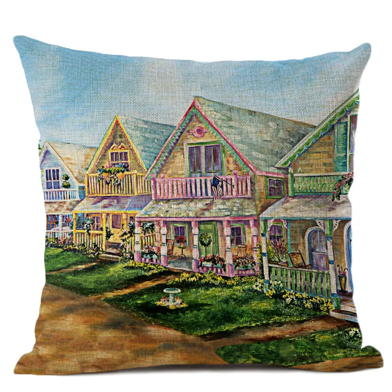 Всемирно известная картина сельские пейзажи маслом шаблон Наволочка для