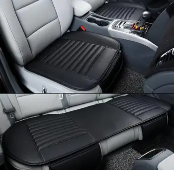 

1 Set For 5 Seat Car Seat Cover Winter Warm Front Back Rear Seat Cushion Pu Leather Breathable Universal Car Seat Protector Mat