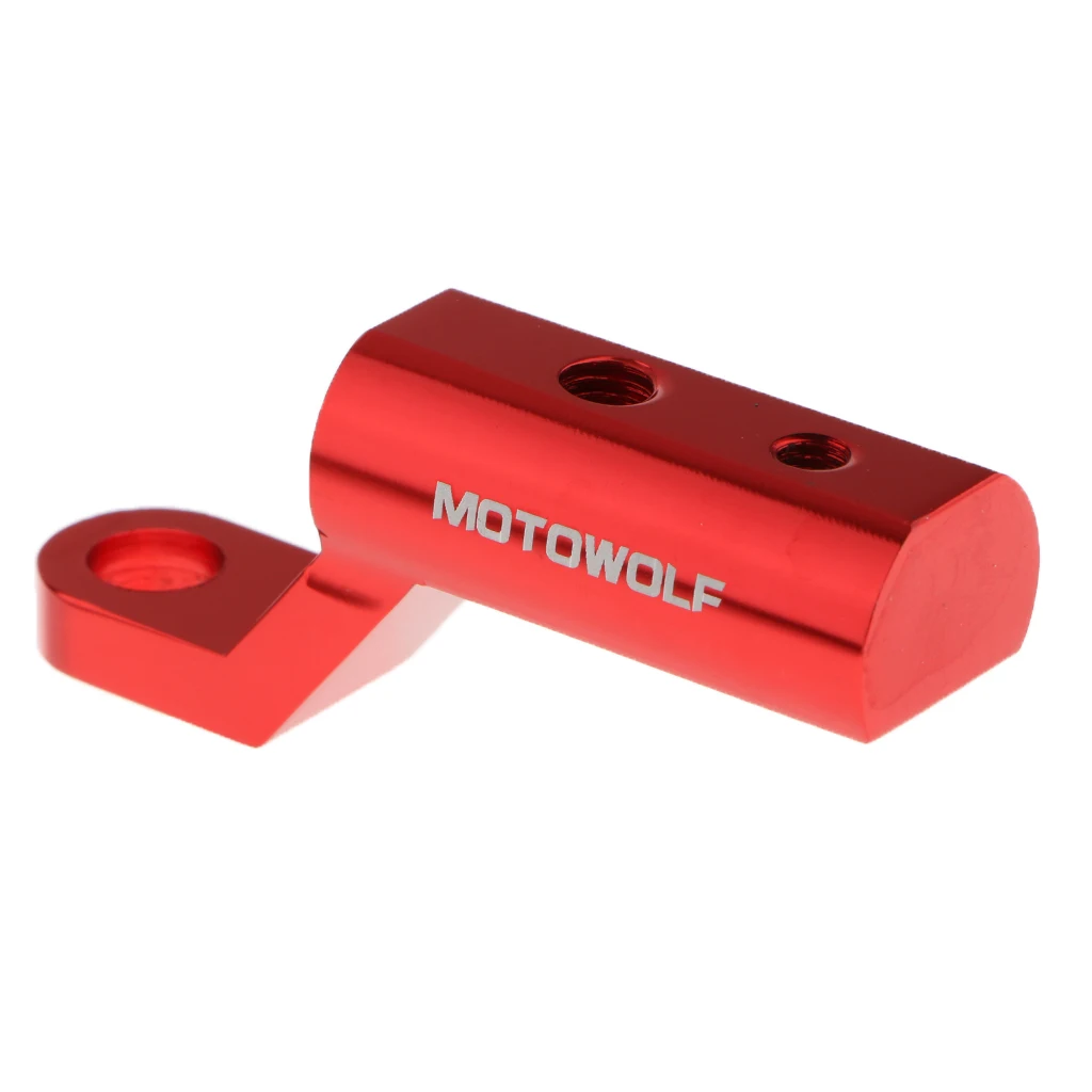 1Pc Motorcycle Rearview Mirror Riser Expansion Bracket Adapter Holder Mount