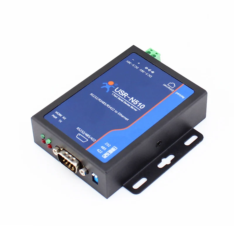 

USR-N510 RS232/RS485/RS422 Single Serial Device Server To TCP/IP Ethernet Converter w/Modbus