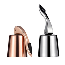 2 шт вино уплотнитель пробки, 2 цвета бутылки вина Пробка с силиконом, многоразовые, герметичность, нержавеющая сталь, любителей вина