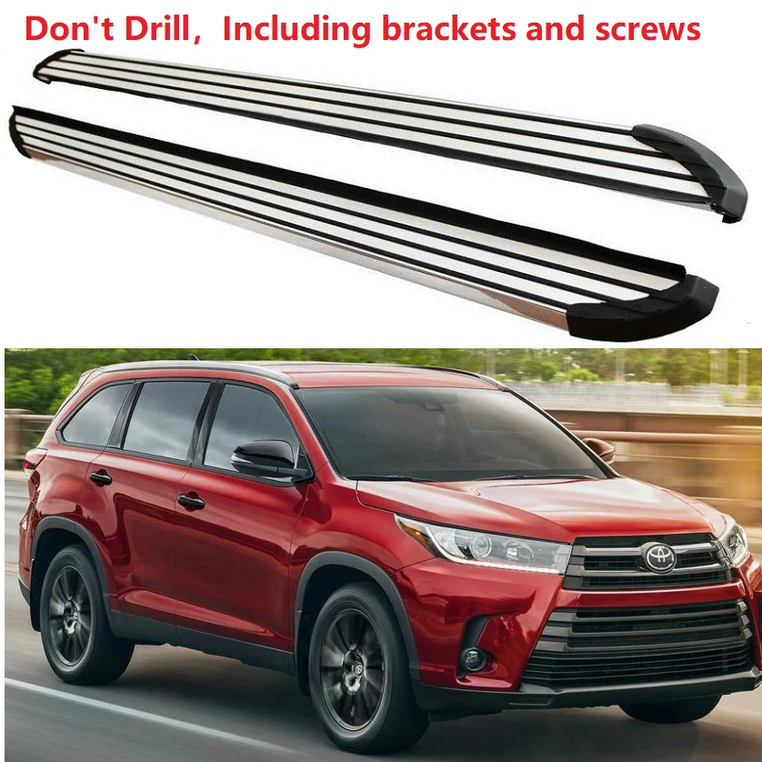 Новинка алюминиевая Педаль для Toyota high Lander 2014 2015 2016 2017 2018 2019 боковая ступенька Nerf |