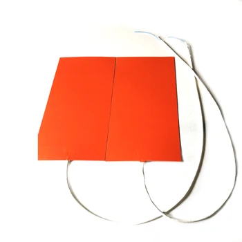 

230V 300W 200*400*1.5mm Silicone Rubber Heater with K type temperature line 1000mm lead wire
