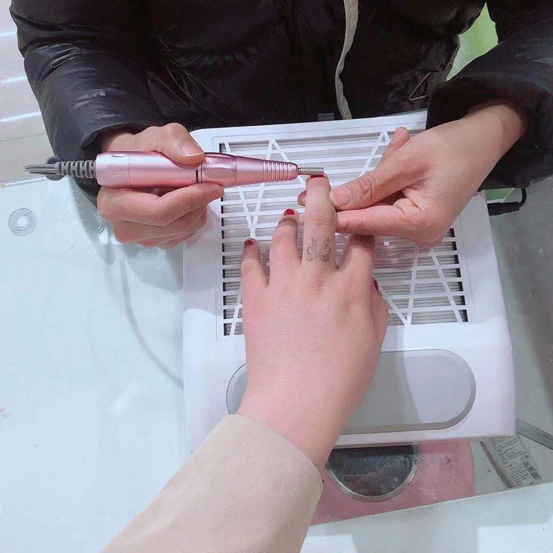 

80W Nail Dust Collector Fan Vacuum Cleaner Manicure Machine Tools With Filter Strong Power Nail Art Tool Nail Vacuum Cleaner