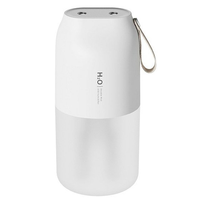 Air Humidifier USB Rechargeable Wireless Dual Sprayer Aroma Water Mist Diffuser Light Umidificador