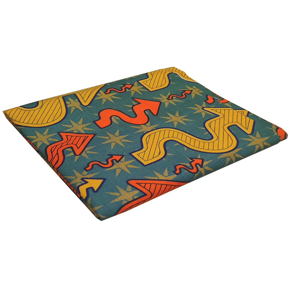 Хлопок Африканский Воск печатает ткань Нигерия, Анкара высокого качества 6 ярдов африканская ткань для вечерние платья