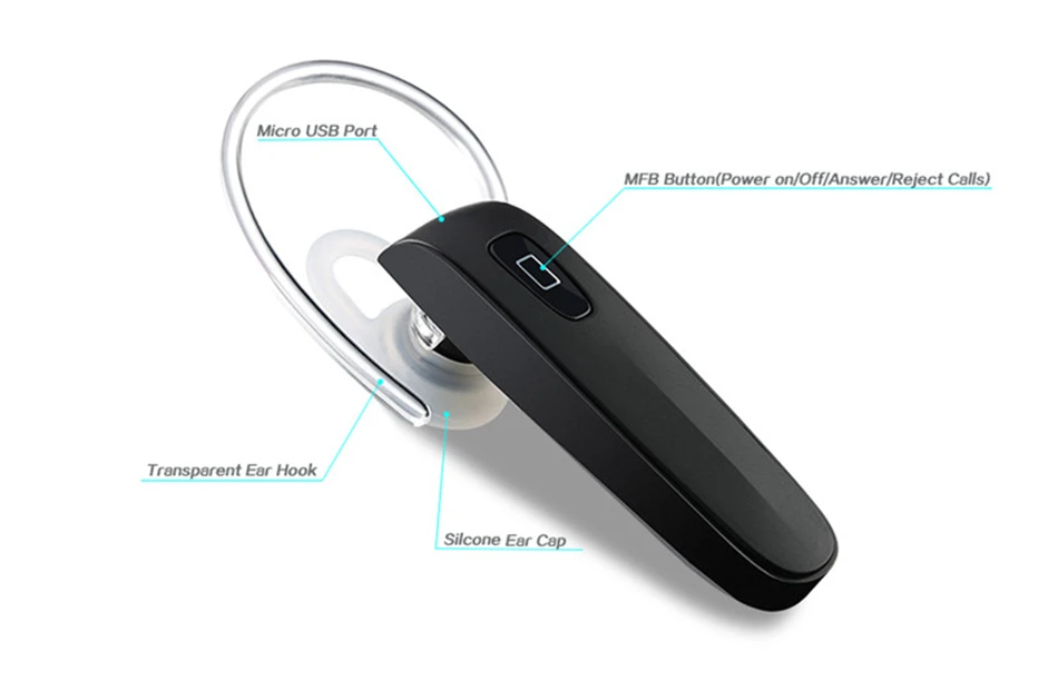 Ottwn новые бизнес стерео Bluetooth наушники Hands Free с микрофоном беспроводная гарнитура с наушниками для iPhone samsung универсальные