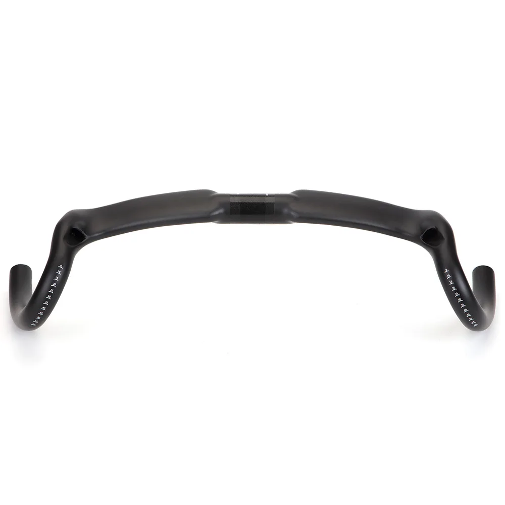 Guidon de vélo courbé 31,8 mm, vélos de route en fibre de carbone haute résistance pour VTT, BMX, DH XC AM FR, largeur de la barre de chute 370/390/410/430/450 mm (couleur