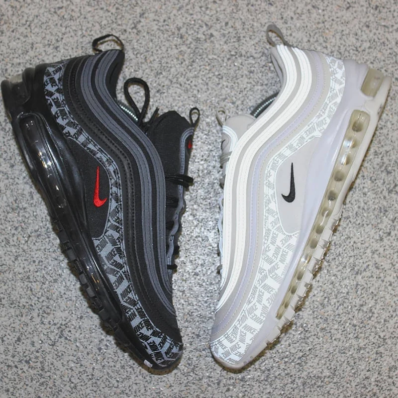 Аутентичные мужские кроссовки Nike Air Max 97 со светоотражающим логотипом, кроссовки для бега, фитнеса, тренировок, амортизация, Нескользящие, прочные AR4259