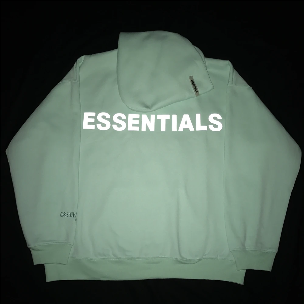 

Reflective/Embroidered Logo Fleece Hoodies Hip Hop Relaxed fit Raglan Sweatshirt Kanye Unisex Streetwear