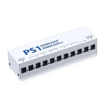 

Output Power Supply Guitar Effect Pedals Stage Band Tool 10 Isolated 110V Guitar Power Show Shunt Music Adapter
