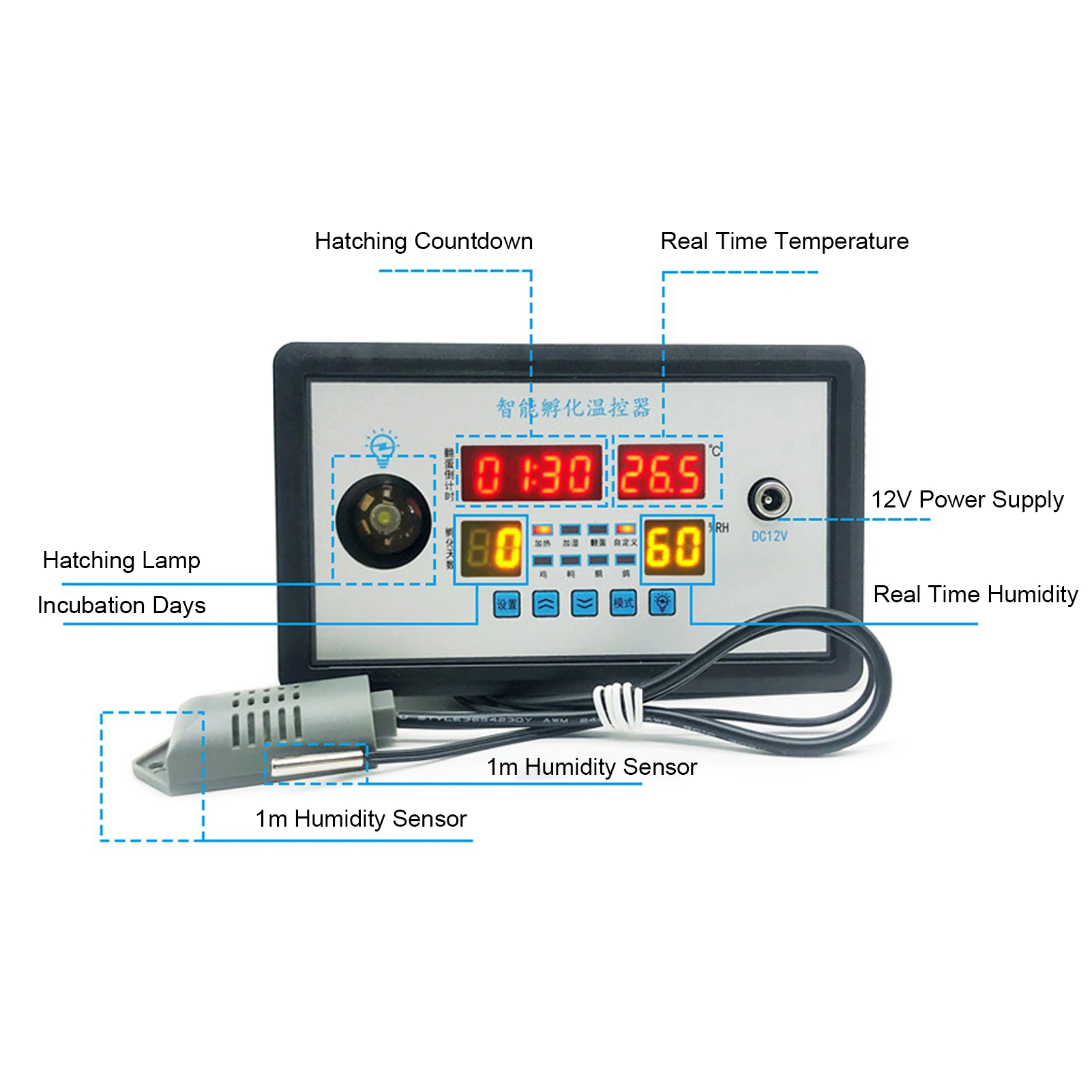 ZFX-W9002 Digital Temperature Humidity Controller