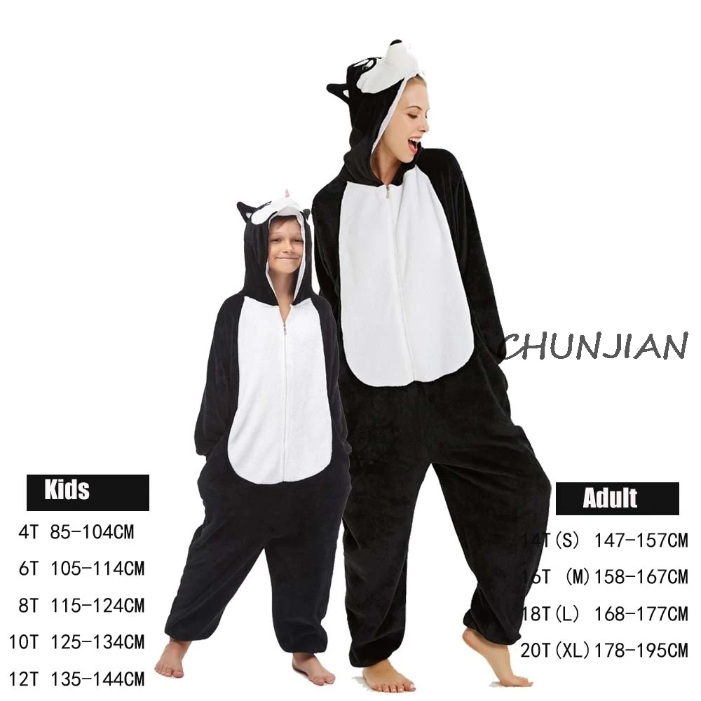 Пижамы для взрослых с рисунком лисы; одежда для сна с животными; одежда для сна для мужчин и женщин; пижамы для подростков; Детские пижамы на Хэллоуин - Цвет: LA27