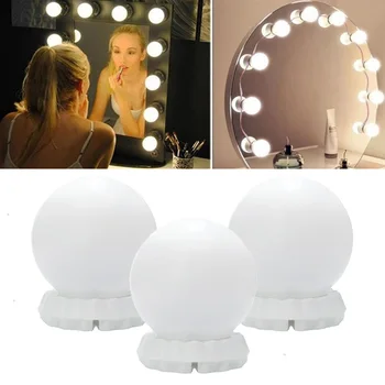 

Dimmable Cosmetic Lamp 5V/USB Light Bulbs Luminous Dressing Table Bathroom Mirror Makeup Lights 3 Color 10W USB Charging