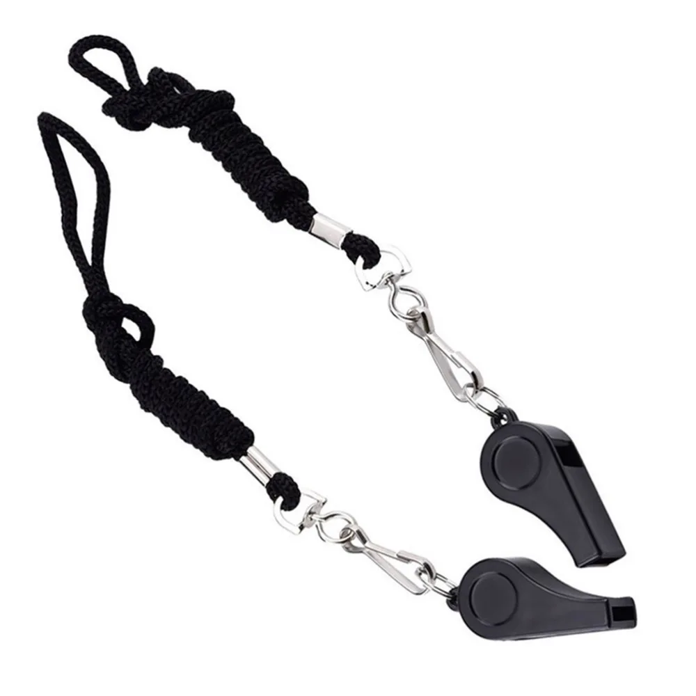 8pcs Metal First Aid Whistles Emergency Whistle Survival Whistle With Lanyard Lightweight Safety Emergency Tools for Hunting survival whistle metal whistle