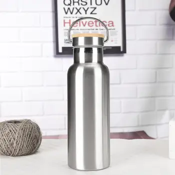 

Drinking Cup Durable Practical Stainless Steel Silver Camping Hiking Cycling Motion Mountaineering Sports Water Bottle Outdoors