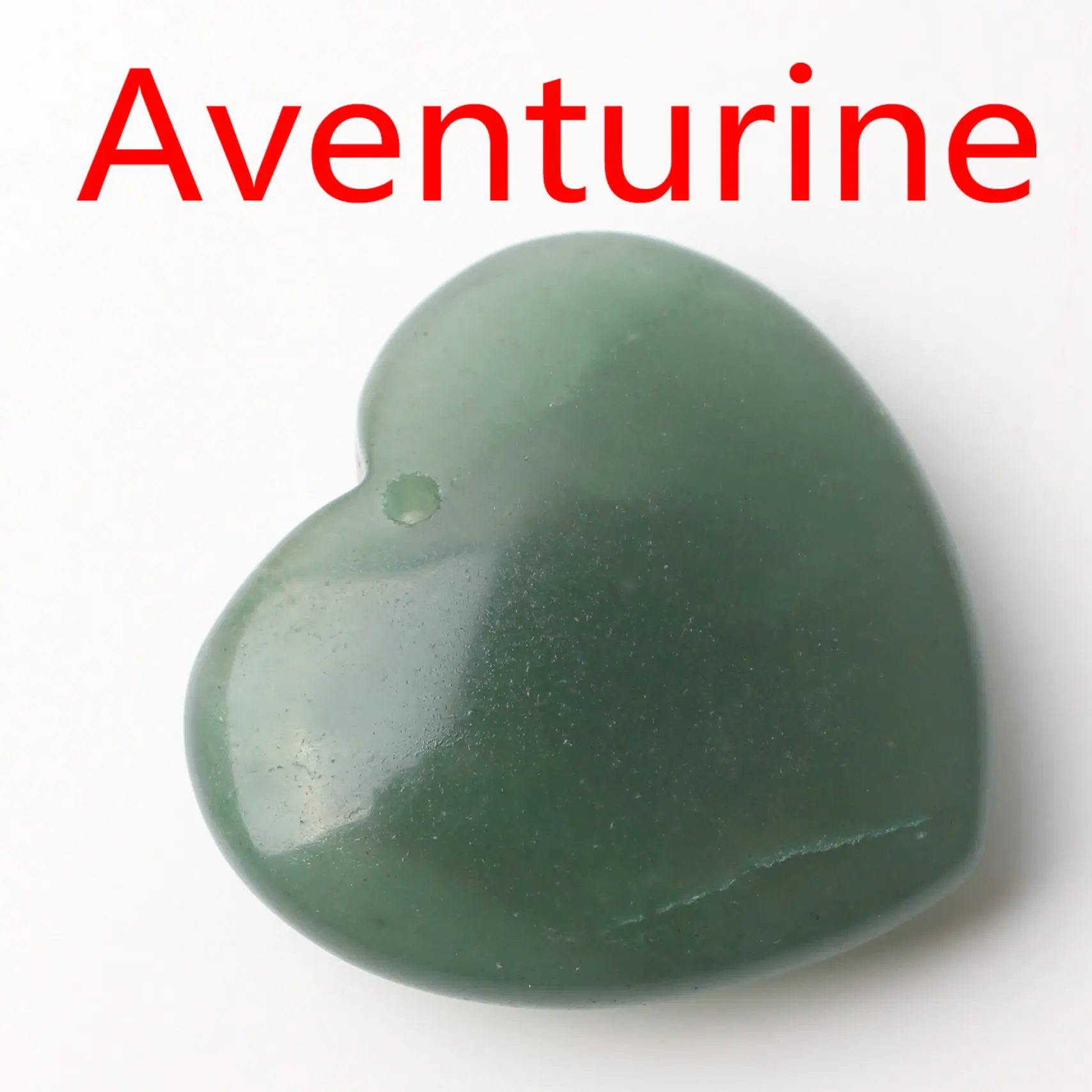 Aventurine Натуральный кристалл Аметист Роза Кварц сердце форма кулон с отверстием ожерелье аксессуары ювелирных изделий камень, реики целебный подарок - Цвет: Aventurine