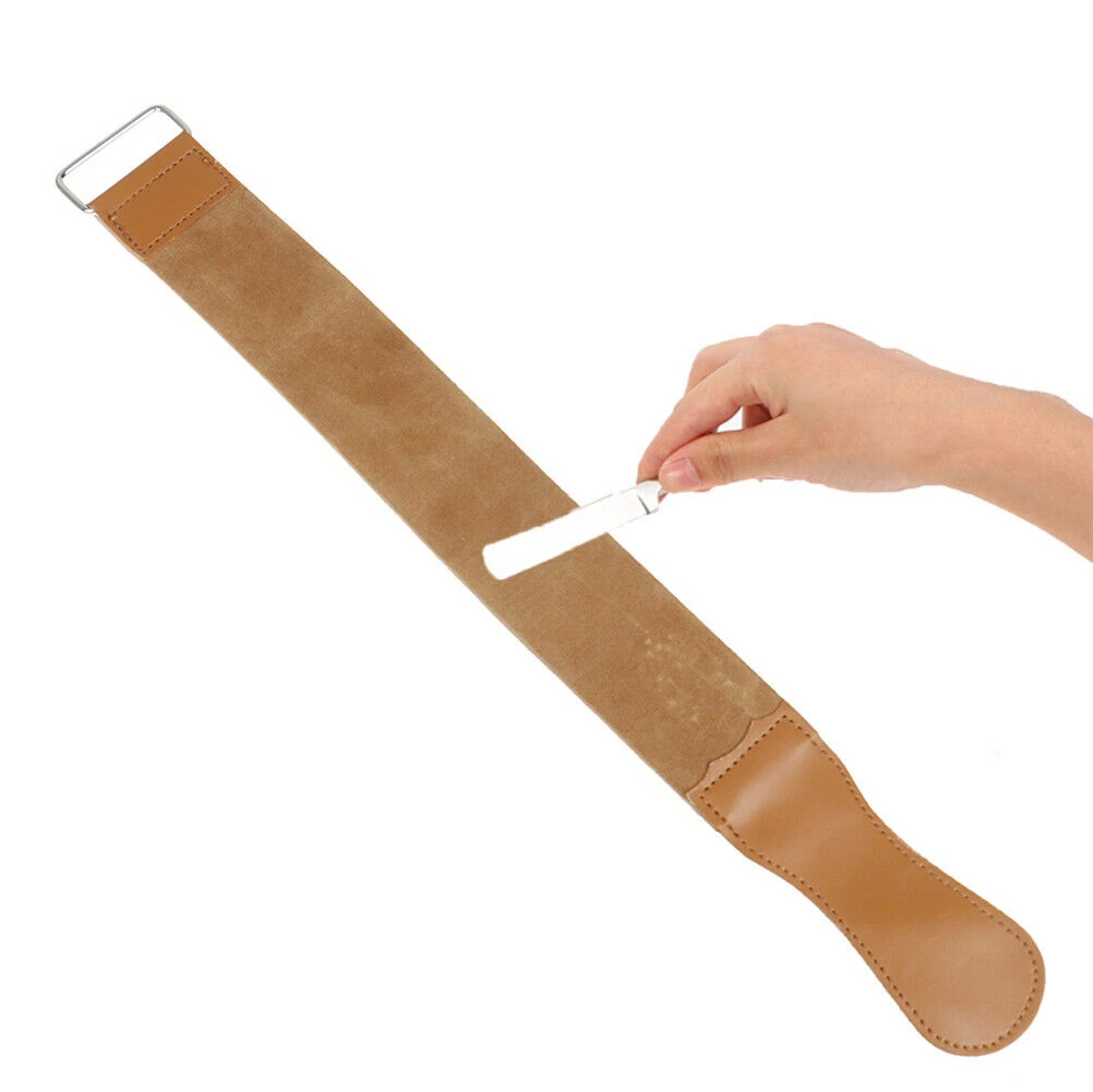 49cm Durable Leather Straight Razor Folding Knife Blade Sharpening Belt