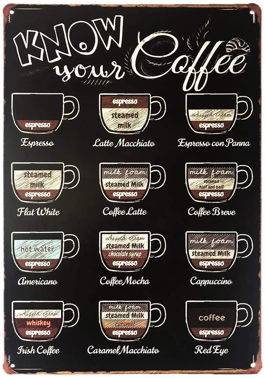 

Coffee Vintage Retro Kitchen Metal Sign Wall Home Decor