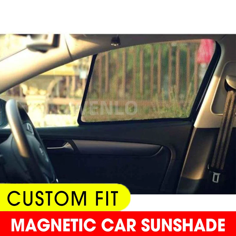 

For Audi A4 allroad 2017-2020 B9 Car Side Window SunShades Cover UV Ray Block Mesh Auto Sun Protection (Plastic frame)