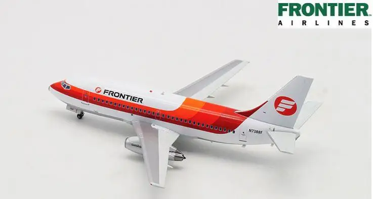 Inflight FRONTIER BOEING 737-200 N7388F 1/200 литье под давлением модель самолета