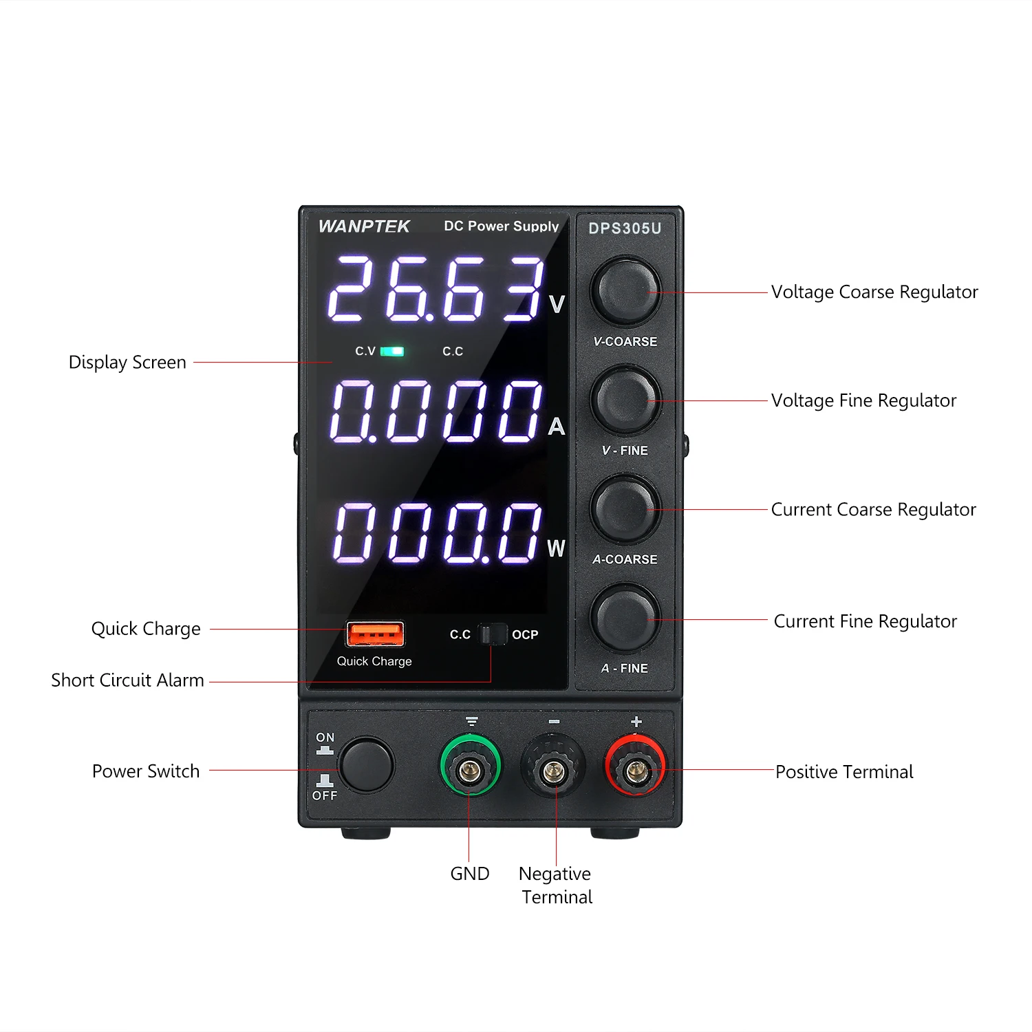 DPS305U для детей, на возраст от 0 до 30V 0-5A 150W импульсный источник постоянного тока Питание 4 знака после запятой Дисплей светодиодный Высокая точность регулируемый мини Питание