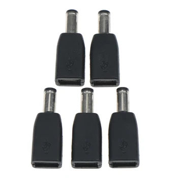 

1pc USB 2.0 Micro-B Female To DC Connector 5.5mm X 2.1mm Male 5V DC Power Supply Adapter Connector