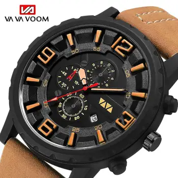 

Fashion Sports Watch Men 2020 New Mens Watches Top Brand Luxury Quartz Watch Leather Waterproof Merproof Clock Relogio Masculino