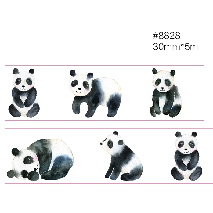 8828 panda И купон васи лента, васи лента, базовый дизайн, опциональное сочетание, распродажа,#9550-9585 - Цвет: 8828 panda