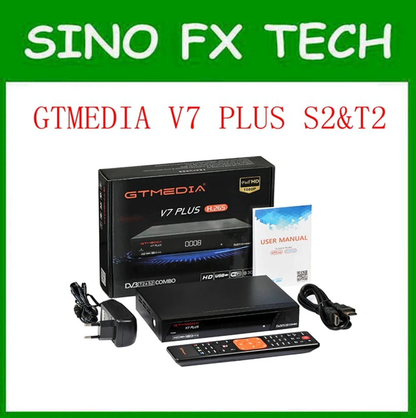 5 шт. декодер GTmedia V7 plus powervu H.265 PowerVu Biss Key Dvb t2/s2 спутниковый ТВ ресивер обновленный с