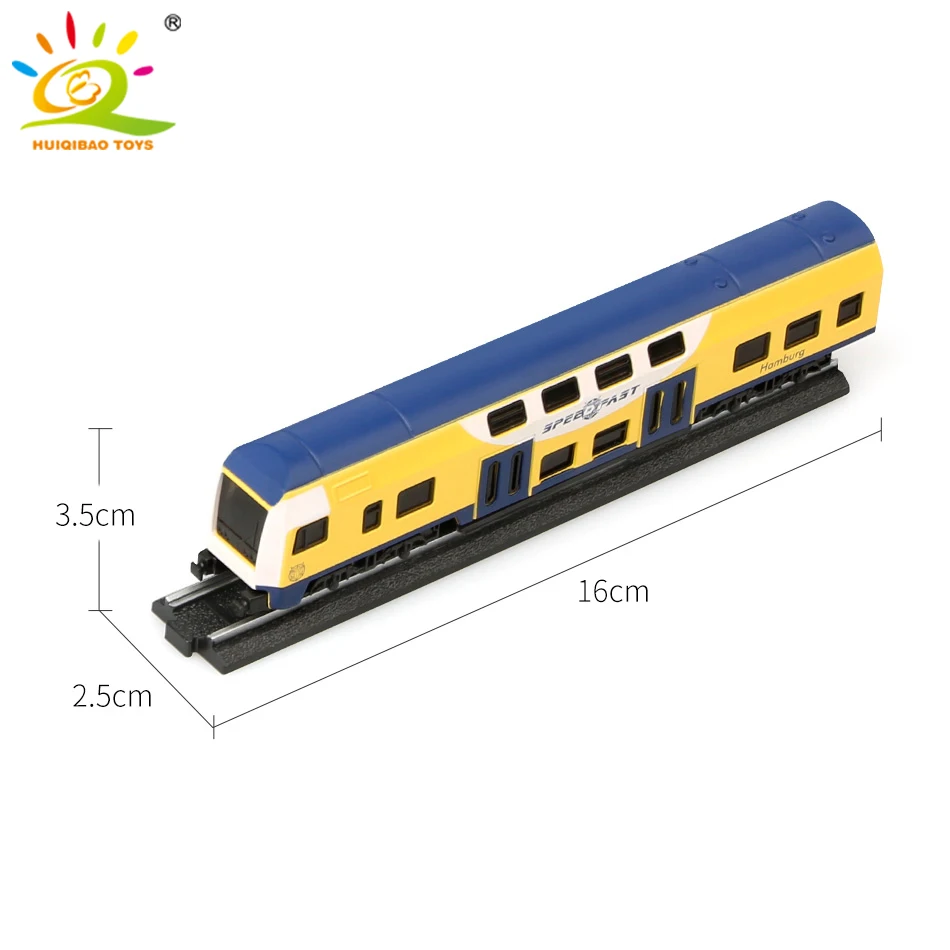 4 шт./компл. трек поезд высокоскоростных железных дорог металлического сплава инерционных машин модели железного коня трек литые игрушечные модели для детей