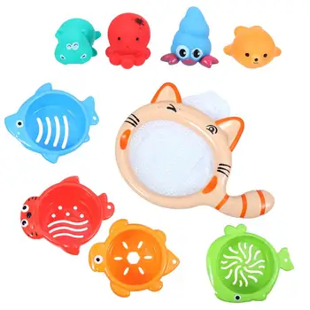 

11 Pcs Bathtub Toys Cartoon Plastic Children Toys Set Educational Toys for Toddler
