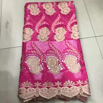 

African Guipure Lace Fabric High Quality French Lace Fabric 2019 Latest Nigerian Lace Embroidery Cord Fabric For Wedding /Party